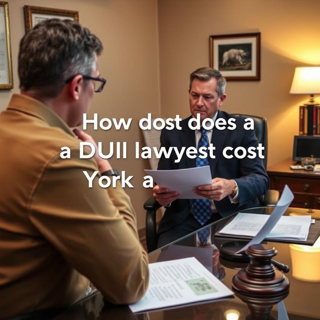 How much does a DUI lawyer cost in York County